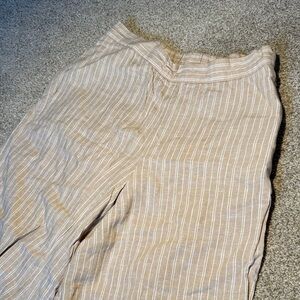 Zac & Rachel Beige Striped Pants